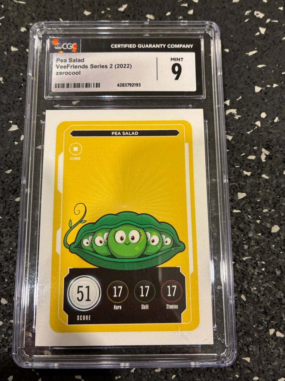 GaryVee originally owned CGC Mint 9 'Pea Salad' VeeFriends Series 2 Trading Card